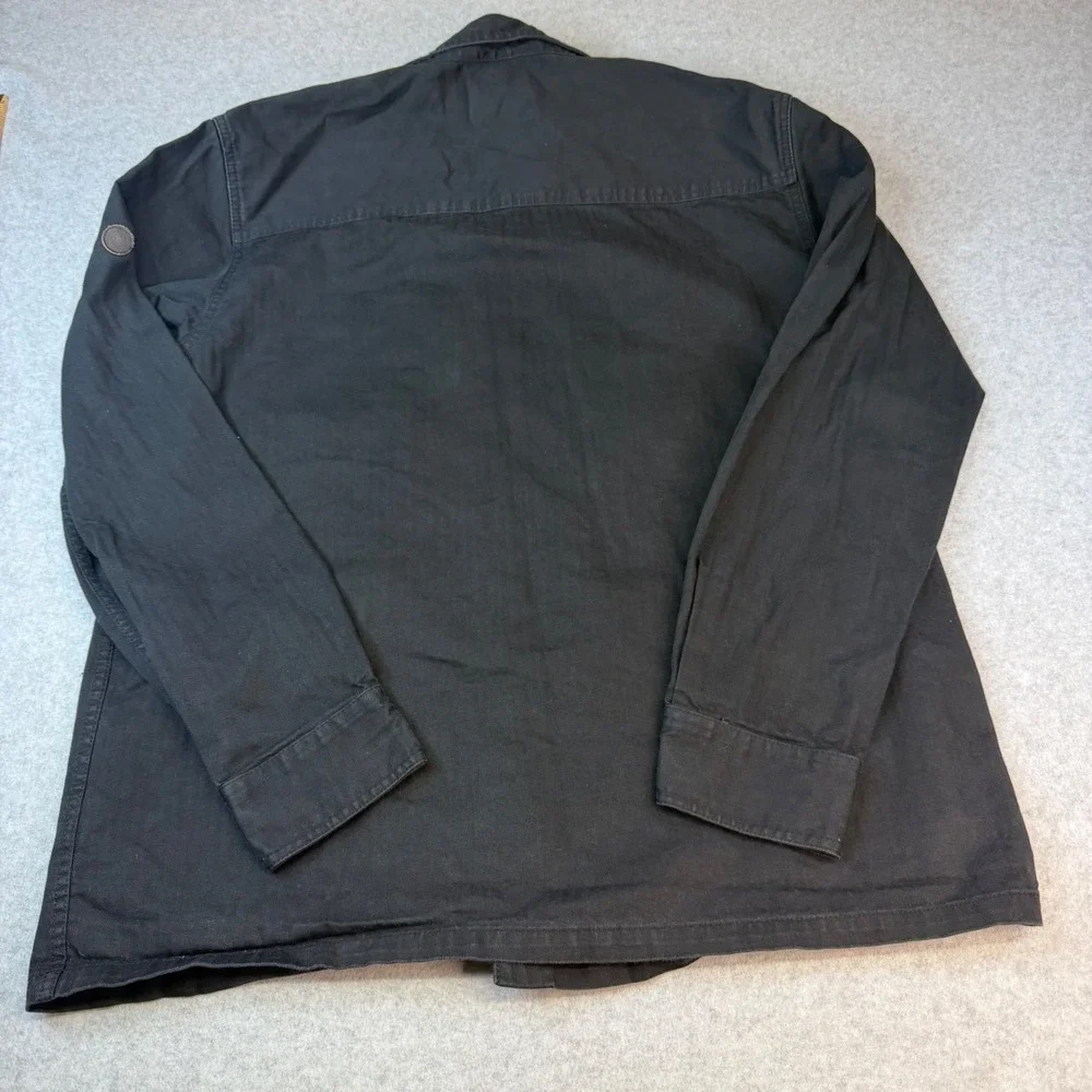 DC Shoes Mens Type D-C Utility Field Jacket Black Herringbone XL